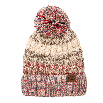 C.C Cuffed Beanie With Warm Lining Inside