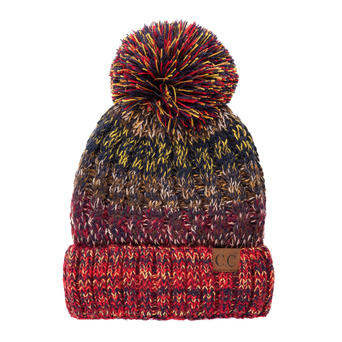 C.C Cuffed Beanie With Warm Lining Inside