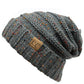 C.C Oversized Cable Knit Confetti Hat