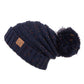 C.C Oversized Cable Knit Confetti Hat With 15 Cm Pom