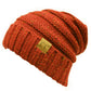 C.C Oversized Cable Knit Confetti Hat