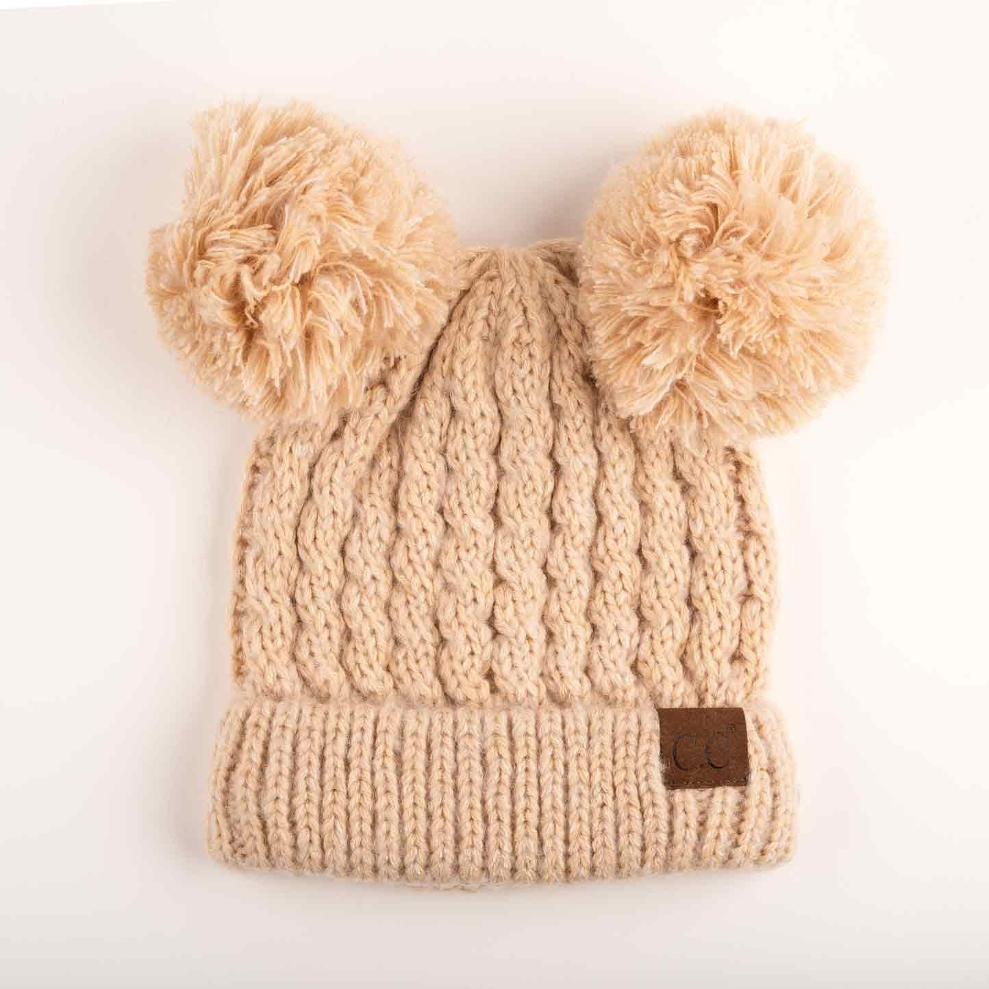 C.C Double Pom Beanie