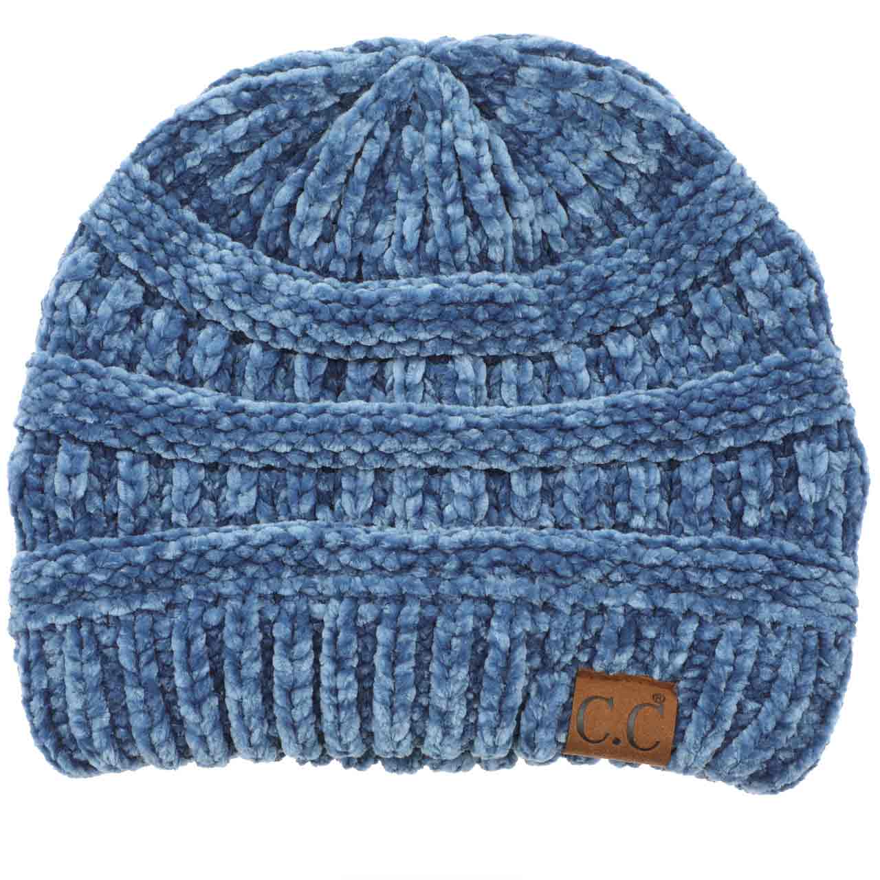 C.C Chenille Ribbed Beanie Hat