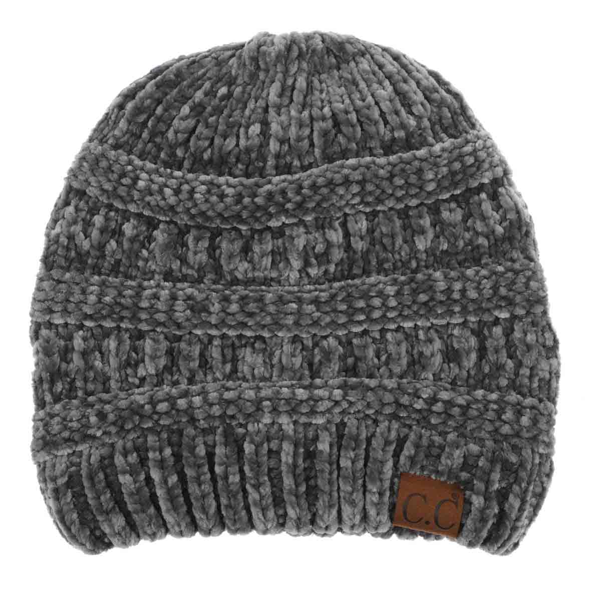 C.C Chenille Ribbed Beanie Hat
