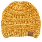 C.C Chenille Ribbed Beanie Hat