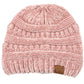 C.C Chenille Ribbed Beanie Hat