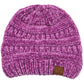C.C Chenille Ribbed Beanie Hat