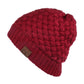 C.C Knitted Basketweave Pattern Beanie