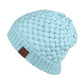 C.C Knitted Basketweave Pattern Beanie