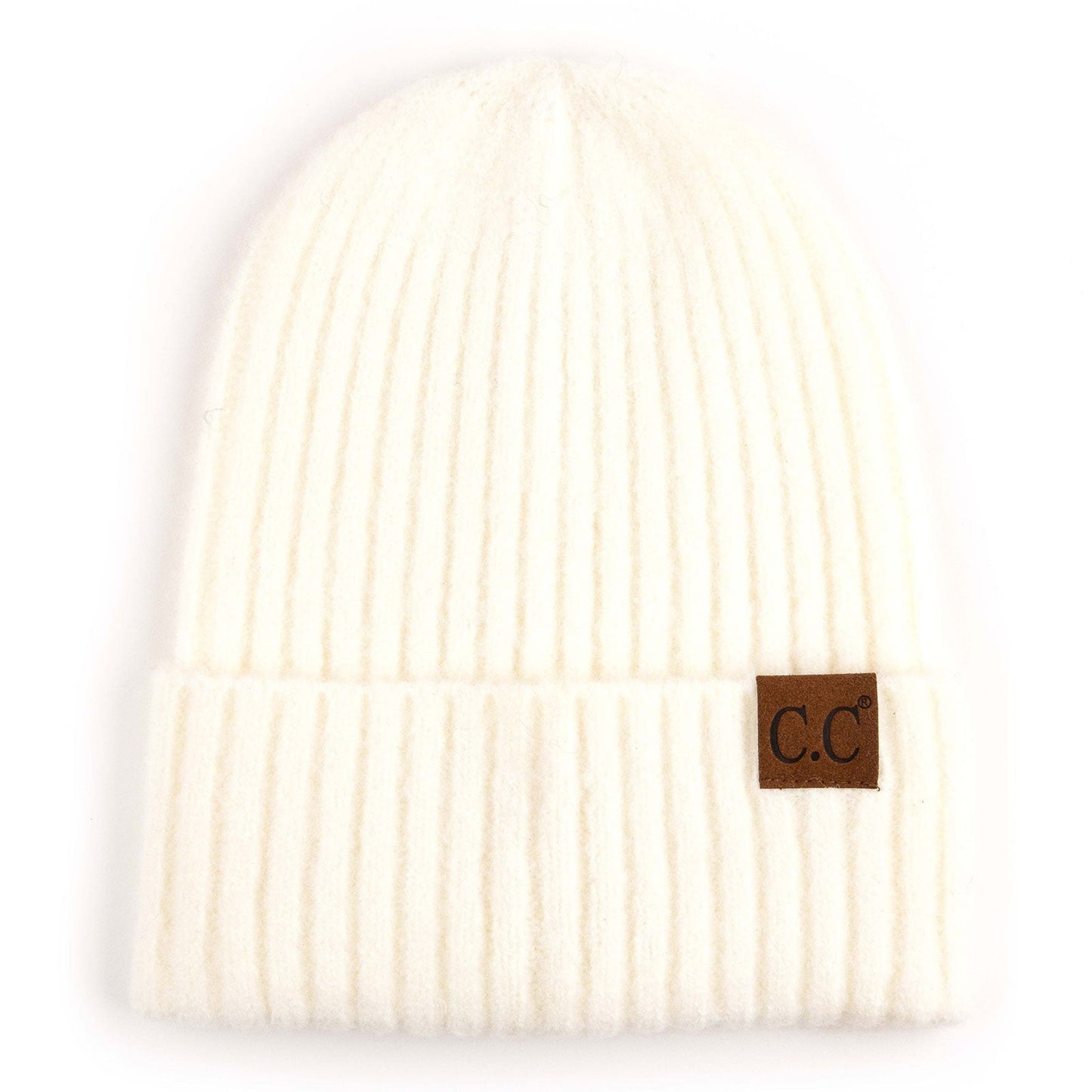 C.C Ribbed Knit Beanie