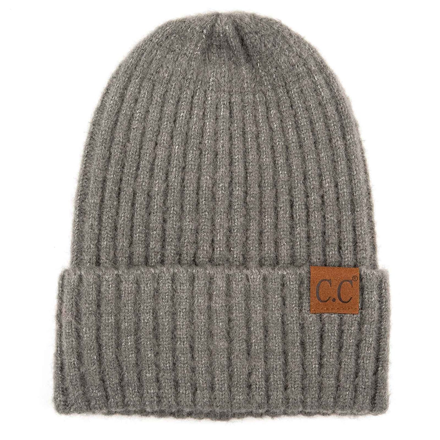 C.C Ribbed Knit Beanie