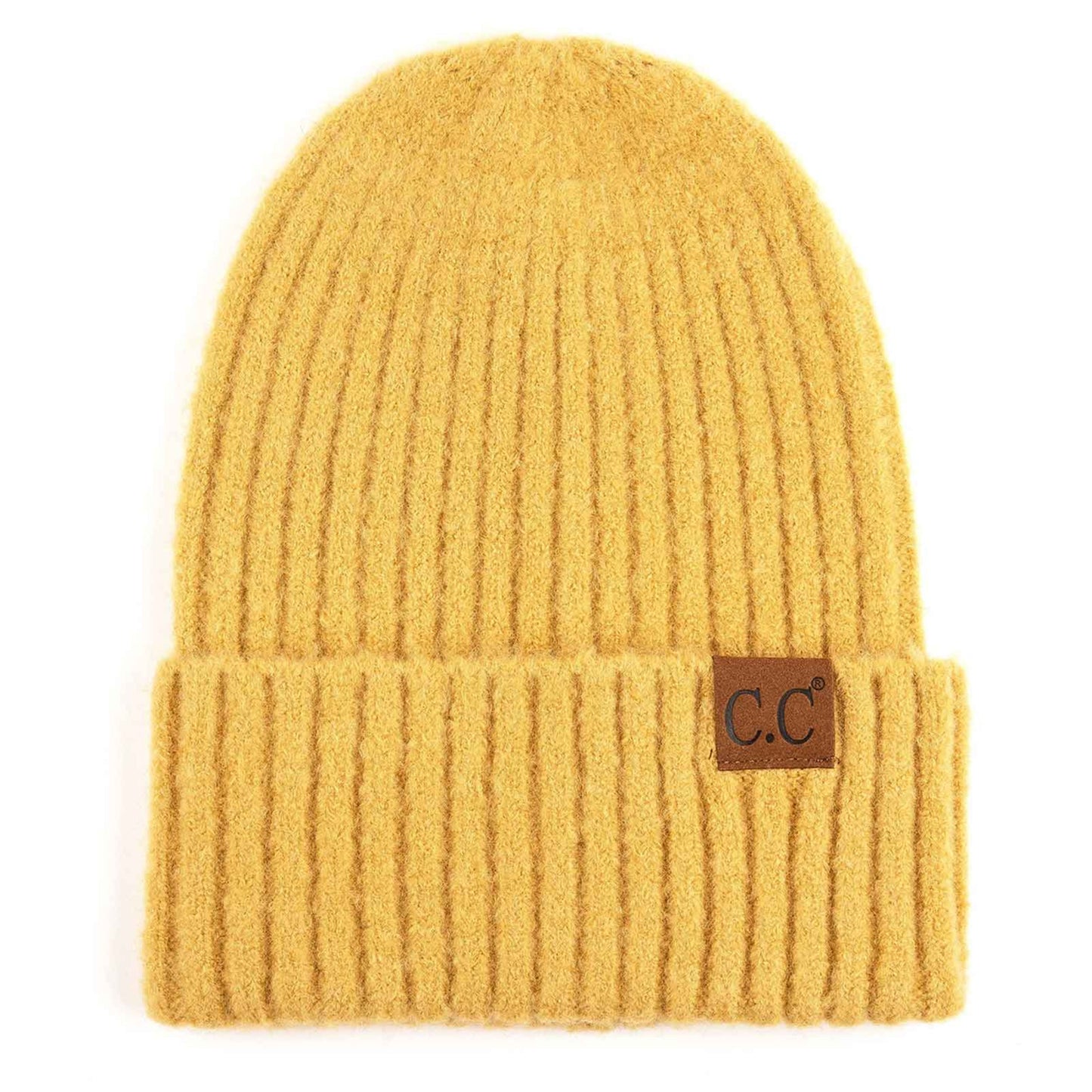 C.C Ribbed Knit Beanie