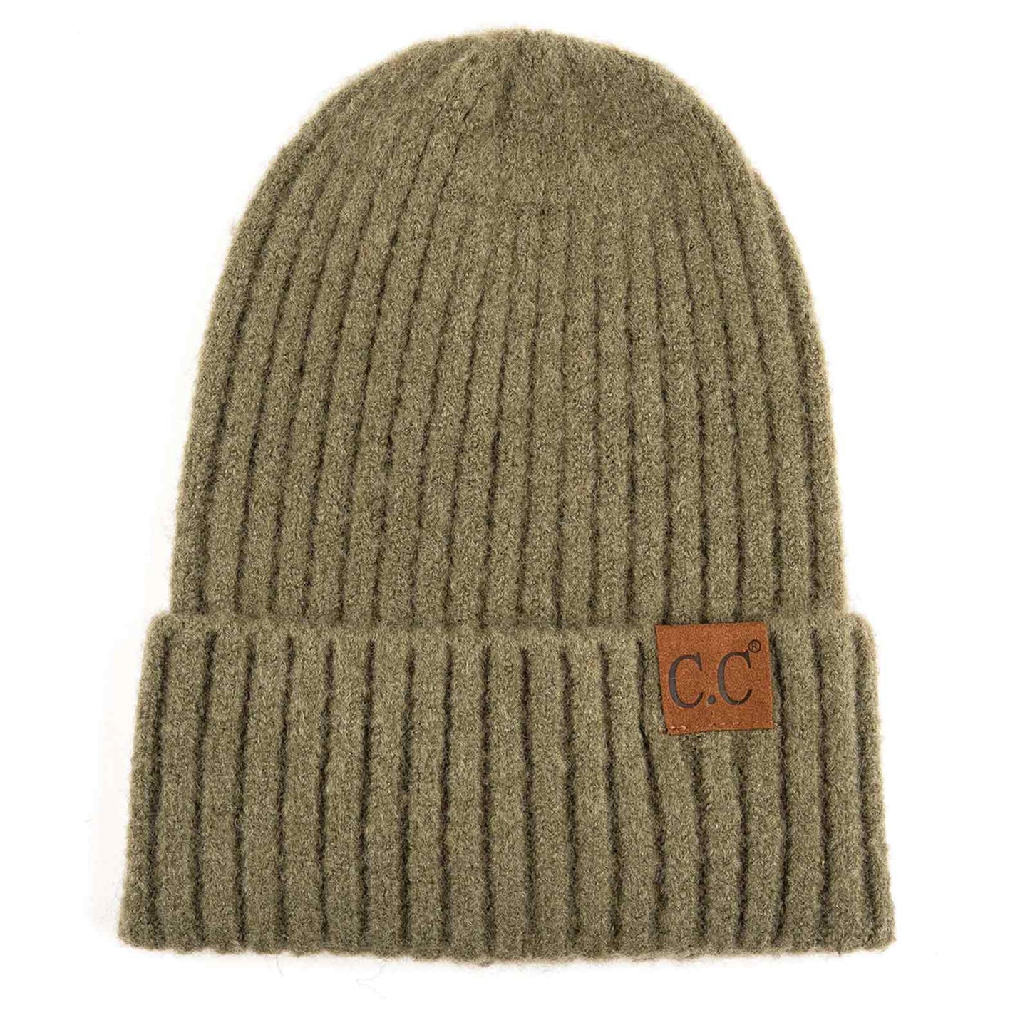C.C Ribbed Knit Beanie