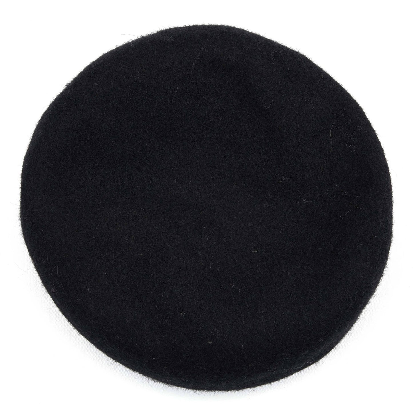 C.C Wool Beret Hat With Cabled Cuff