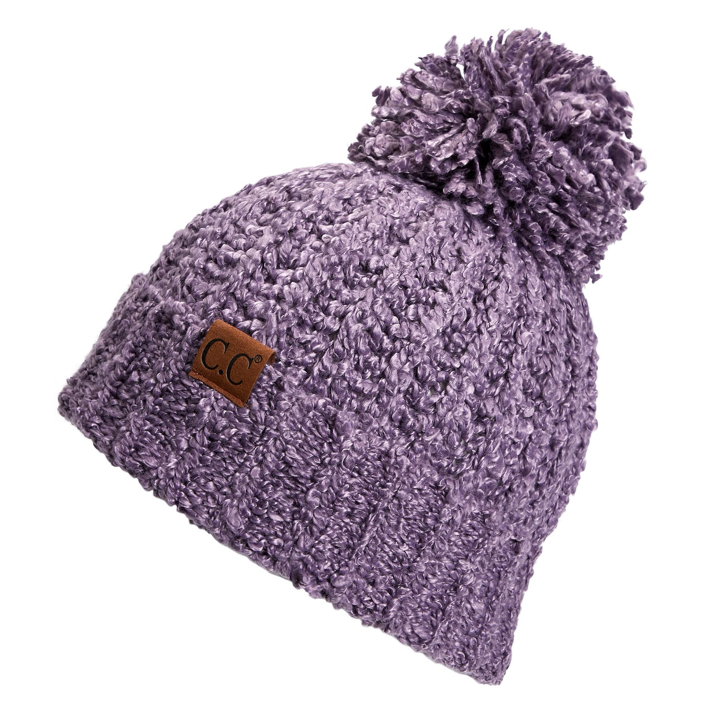 C.C New Chenille Hat With Pom