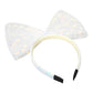 Madeline Love AB Oversized Sequin Bow Accent Headband - Hair Accessories - extra