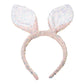 Madeline Love Pink Sparkling Sequin Easter Bunny Ear Headband - Hair Accessories - desc