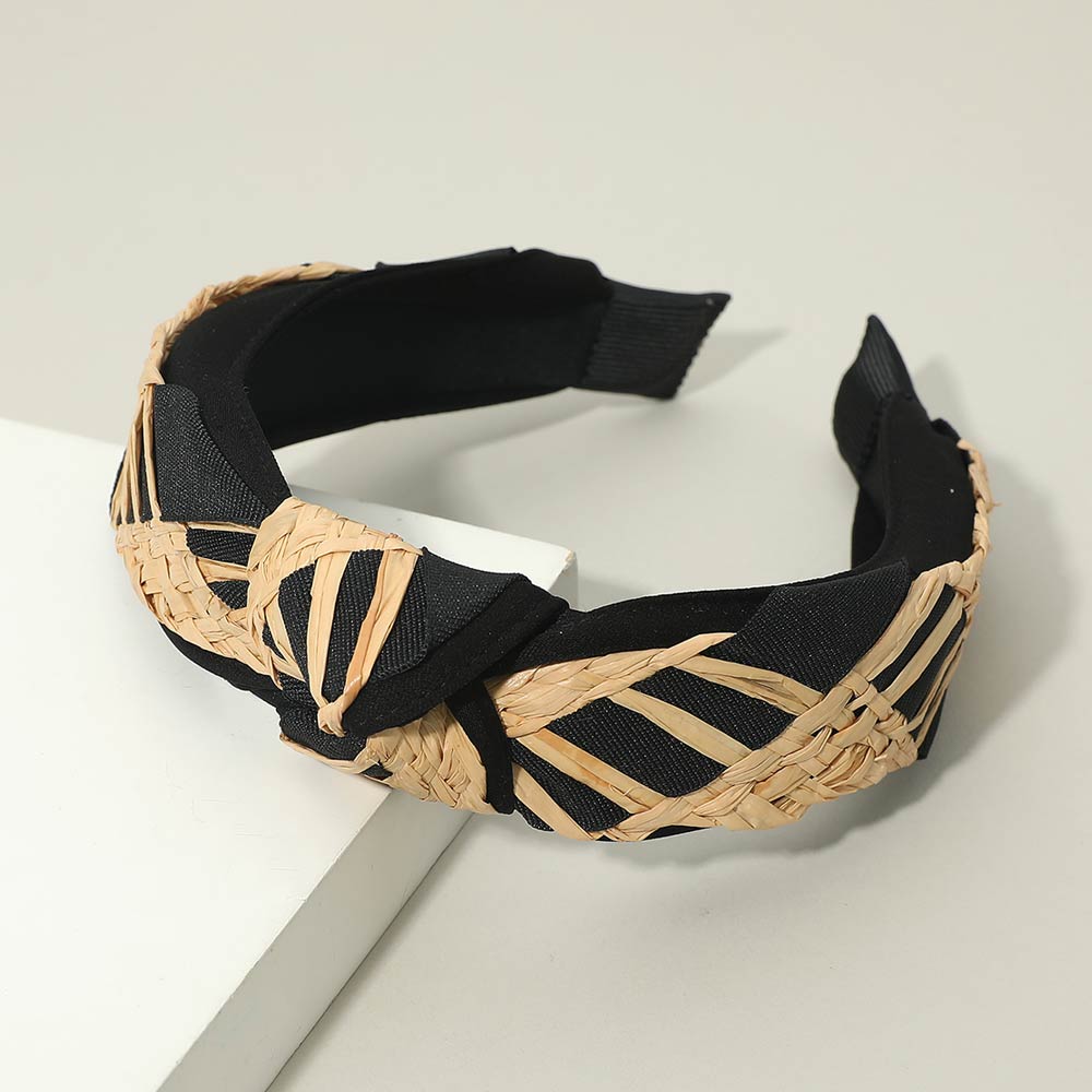 Madeline Love Black Woven Knot Headband - Hair Accessories
