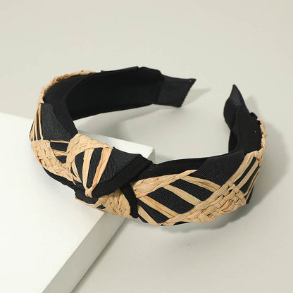 Madeline Love Black Woven Knot Headband - Hair Accessories