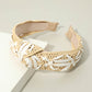 Madeline Love Neutral Woven Contrast Knot Headband - Hair Accessories