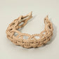 Madeline Love Neutral Wide Intricate Braided Wide Headband - Hair Accessories