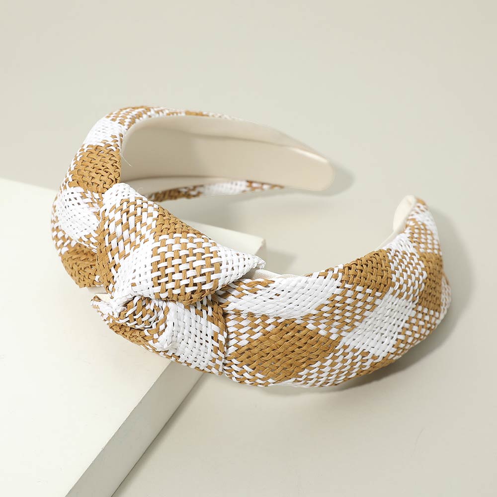 Madeline Love Neutral Wide Woven Knot Headband - Hair Accessories