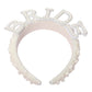 Madeline Love Silver Pearl Embellished BRIDE Statement Headband - Hair Accessories - desc