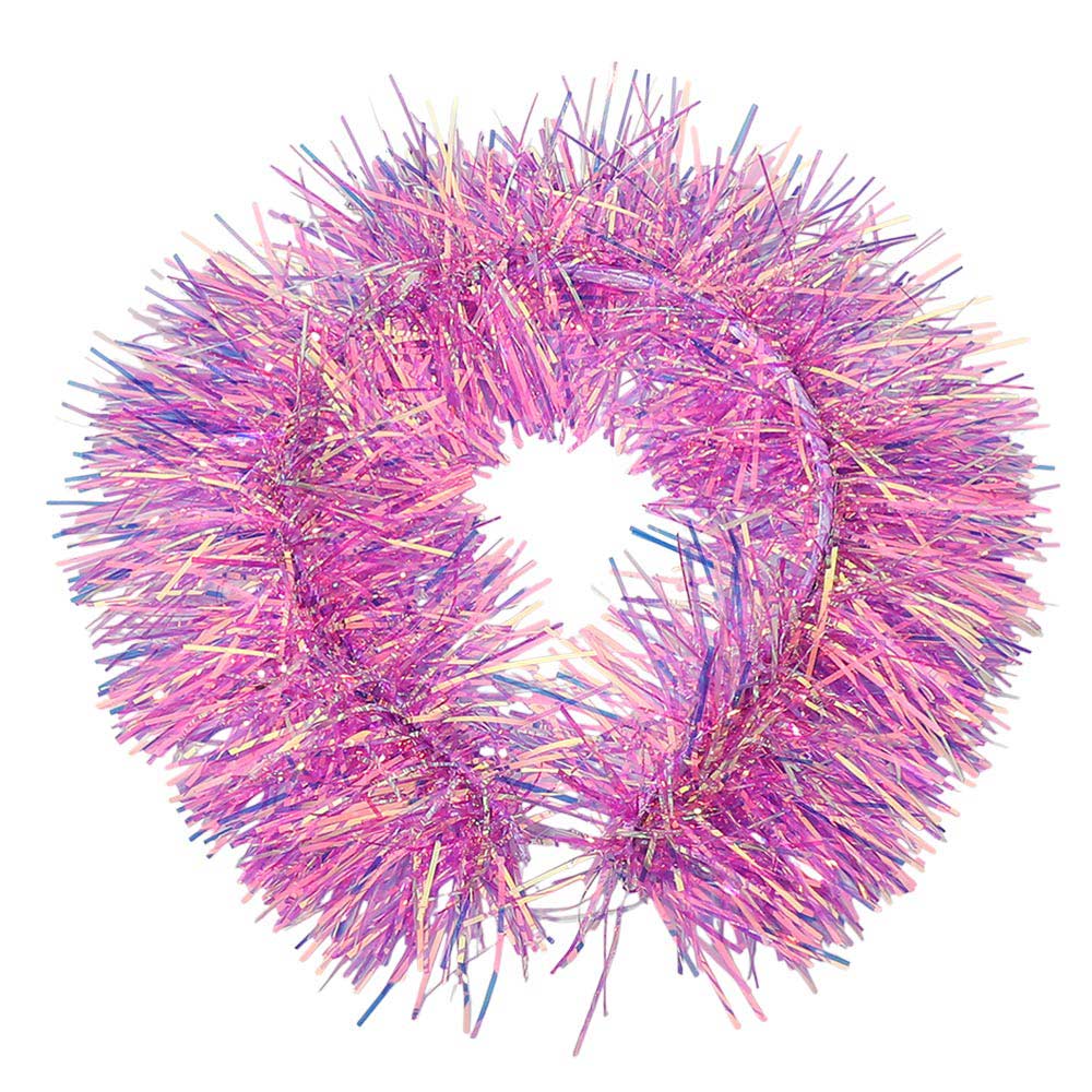Madeline Love Pink Sparkle Tinsel Statement Party Headband - Hair Accessories - extra