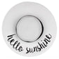 C.C Paper Brim Straw Hat With Lettering And Ribbon Band 100% Paper Straw