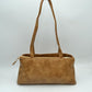 Belted Shoulder Bag with Key Charm Accent - Shoulder Bag
