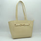 Women’s Structured Trapeze Shoulder Handbag | Classic Everyday Everyday Work Tote - Beige - Tote Bags