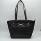 Women’s Structured Trapeze Shoulder Handbag | Classic Everyday Everyday Work Tote - Black - Tote Bags