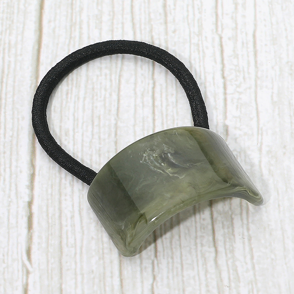 Madeline Love Gray Rectangular Resin Accent Hair Band - Hair Accessories - desc