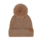 C.C Plush Terry Chenille Pom Beanie