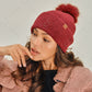 C.C Plush Terry Chenille Pom Beanie
