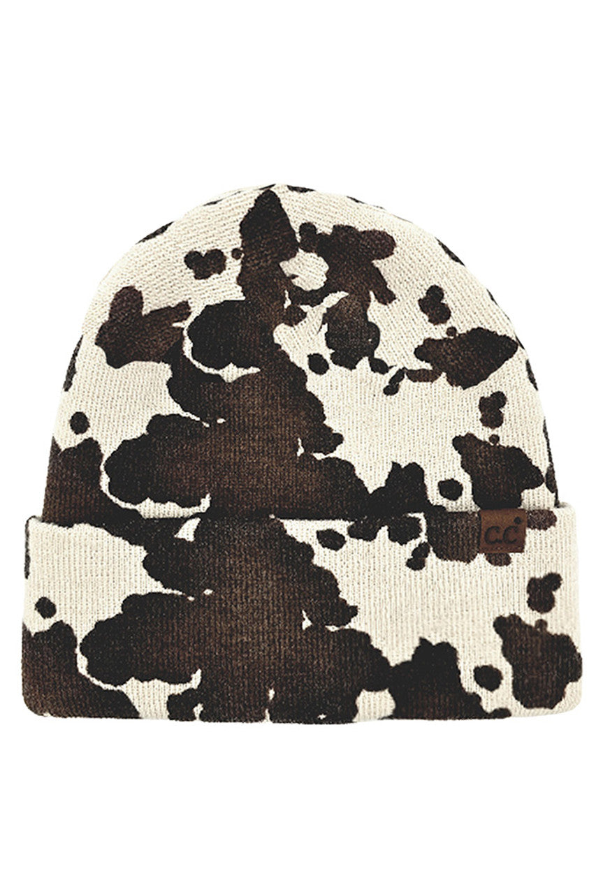 Cow C.C Cow Pattern Beanie