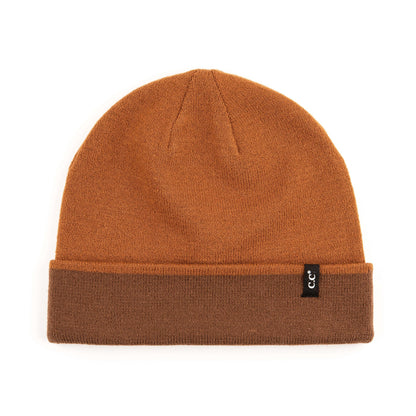 C.C Two Tone Reversible Beanie For Men And Women