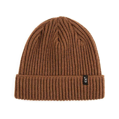 C.C Ribbed Knit Beanie