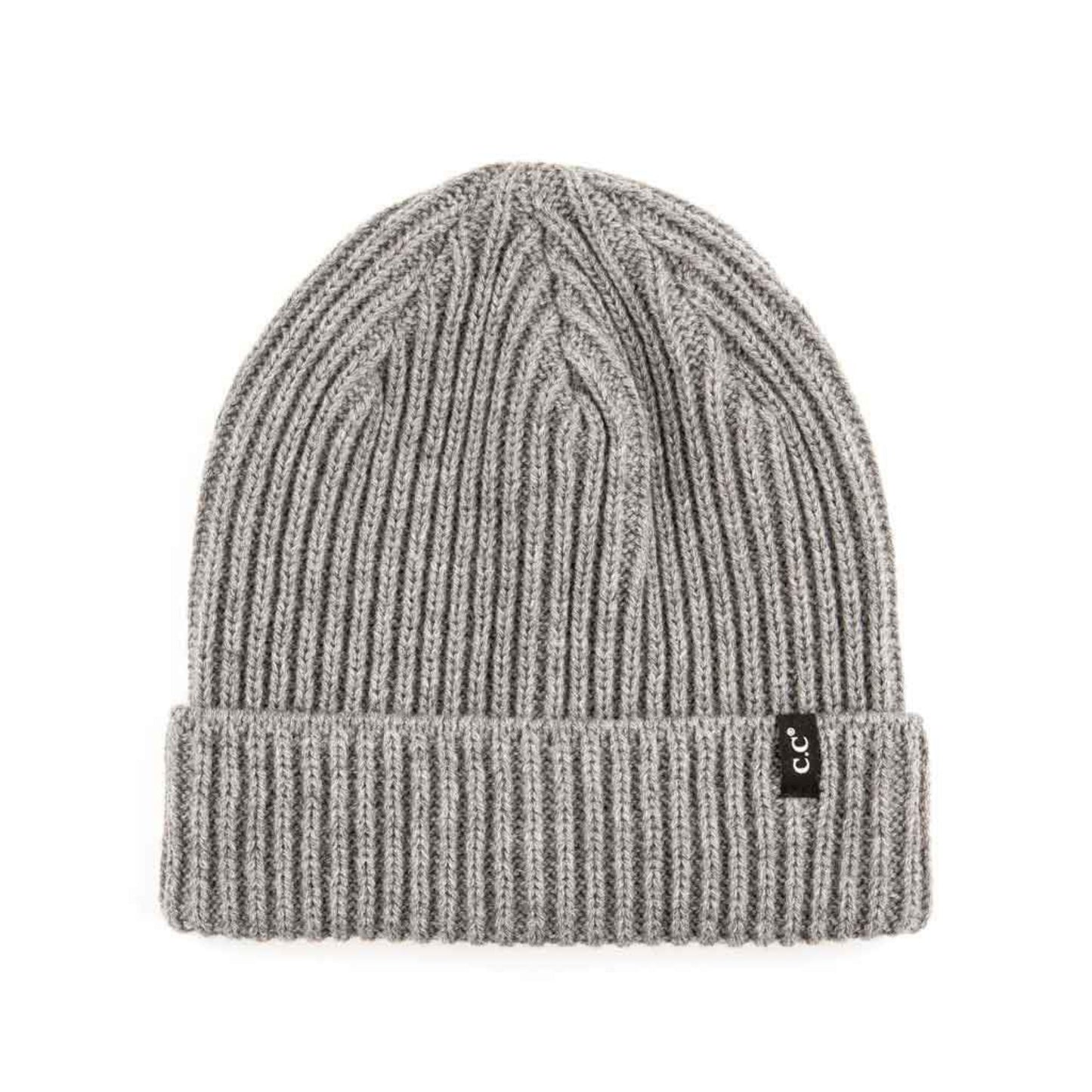 C.C Ribbed Knit Beanie