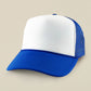 Madeline Love Royal Blue, White Plain Two Tone Mesh Back Trucker Hat - Hats