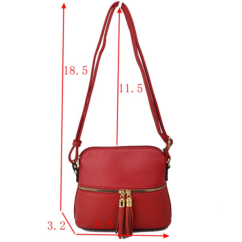 Multi Pattern Crossbody Shoulder Bag with Adjustable Long Strap - Crossbody Bags