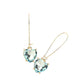Heart Stone Cluster Dangle Earrings are a must-have for any jewelry collection. The elegant heart-shaped stones provide a subtle pop of color, while the dangle design adds a touch of sophistication. Made with high-quality materials, these earrings are the perfect accessory for any outfit.