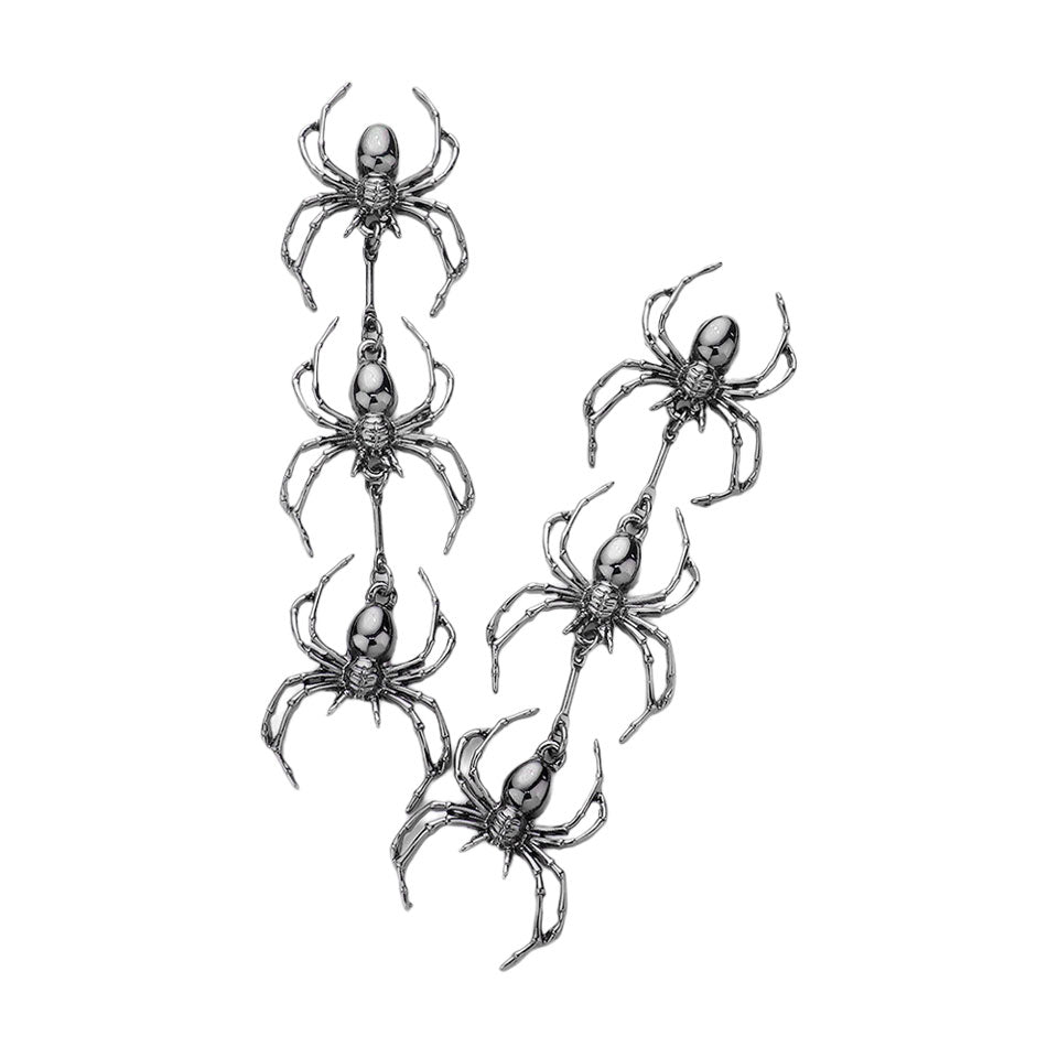Hematite Triple Metal Spider Link Dangle Earrings, are fun handcrafted jewelry that fits your lifestyle, adding a pop of pretty color. Enhance your attire with these vibrant artisanal earrings to show off your fun trendsetting style. Great gift idea for your Wife, Mom, or any family member.