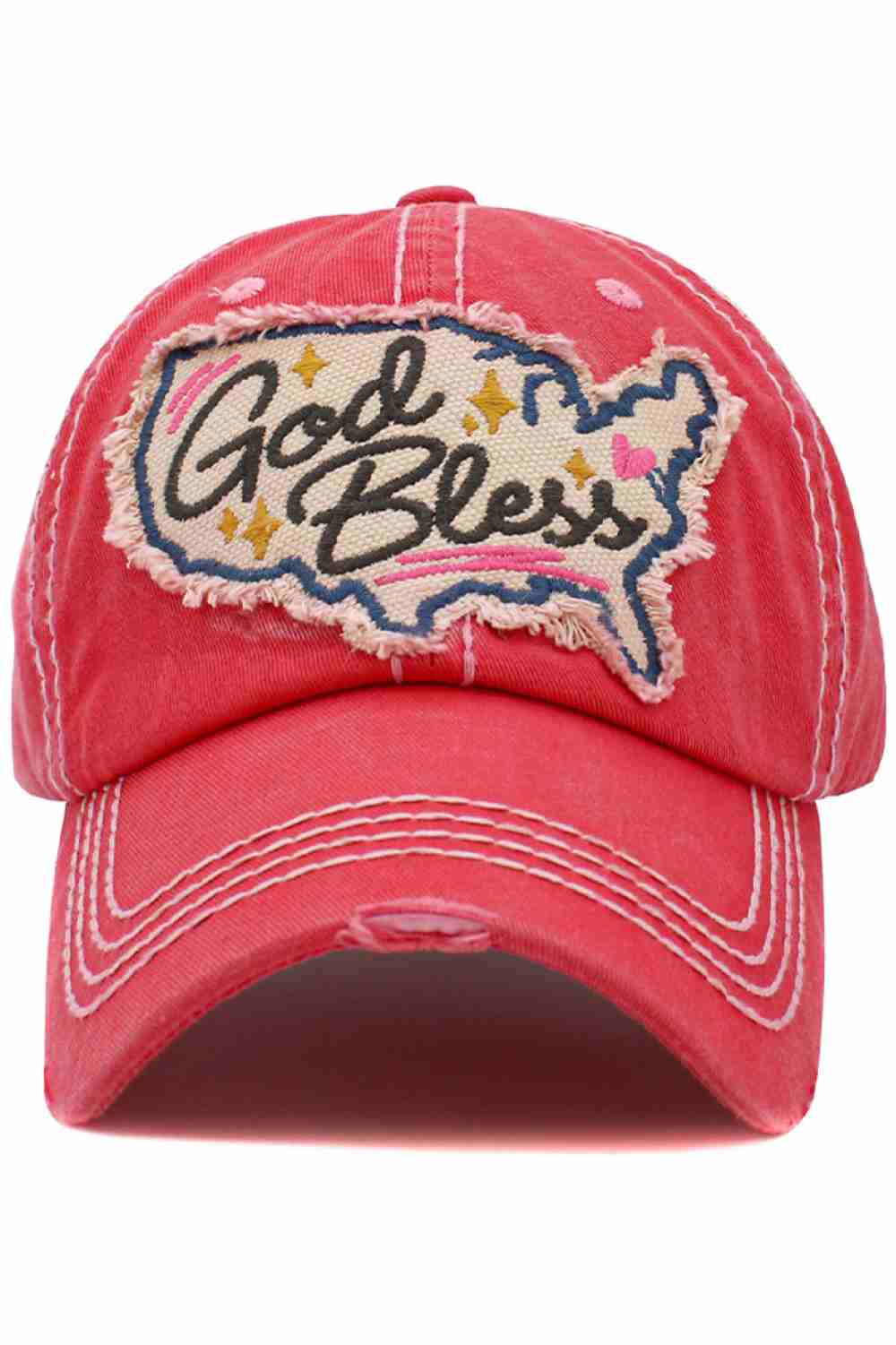 Carry faith and timeless style with the God Bless Washed Vintage Ballcap, designed with a relaxed, worn-in look. Comfortable and adjustable, it’s perfect for everyday wear, church outings, or meaningful casual moments.