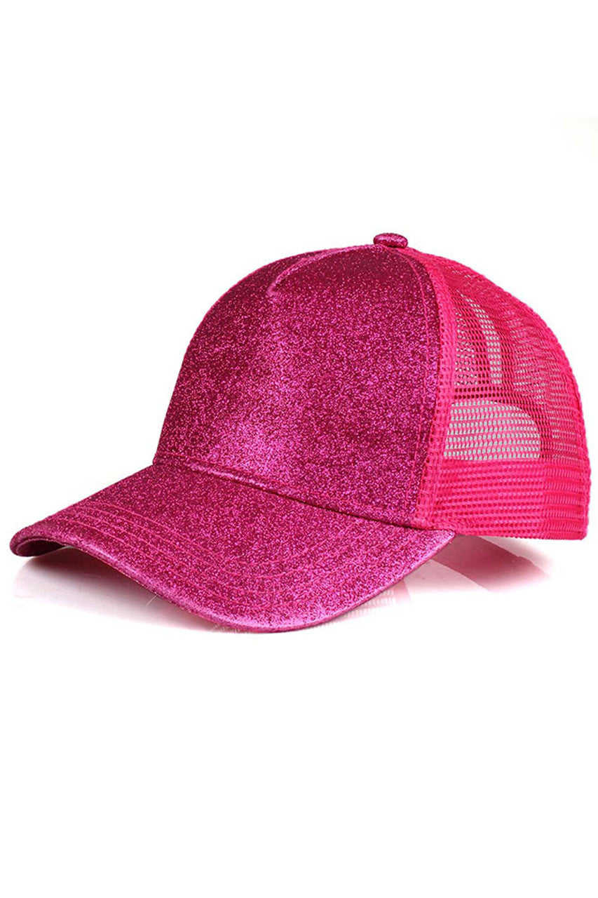 Hot Pink C.C BASEBALL PONYCAP is a must-have accessory for any baseball fan. Made with high-quality materials, this cap offers both style and functionality. Featuring a ponytail holder, it allows for easy and comfortable wear while keeping your hair in place. Elevate your game day look with the C.C BASEBALL PONYCAP.