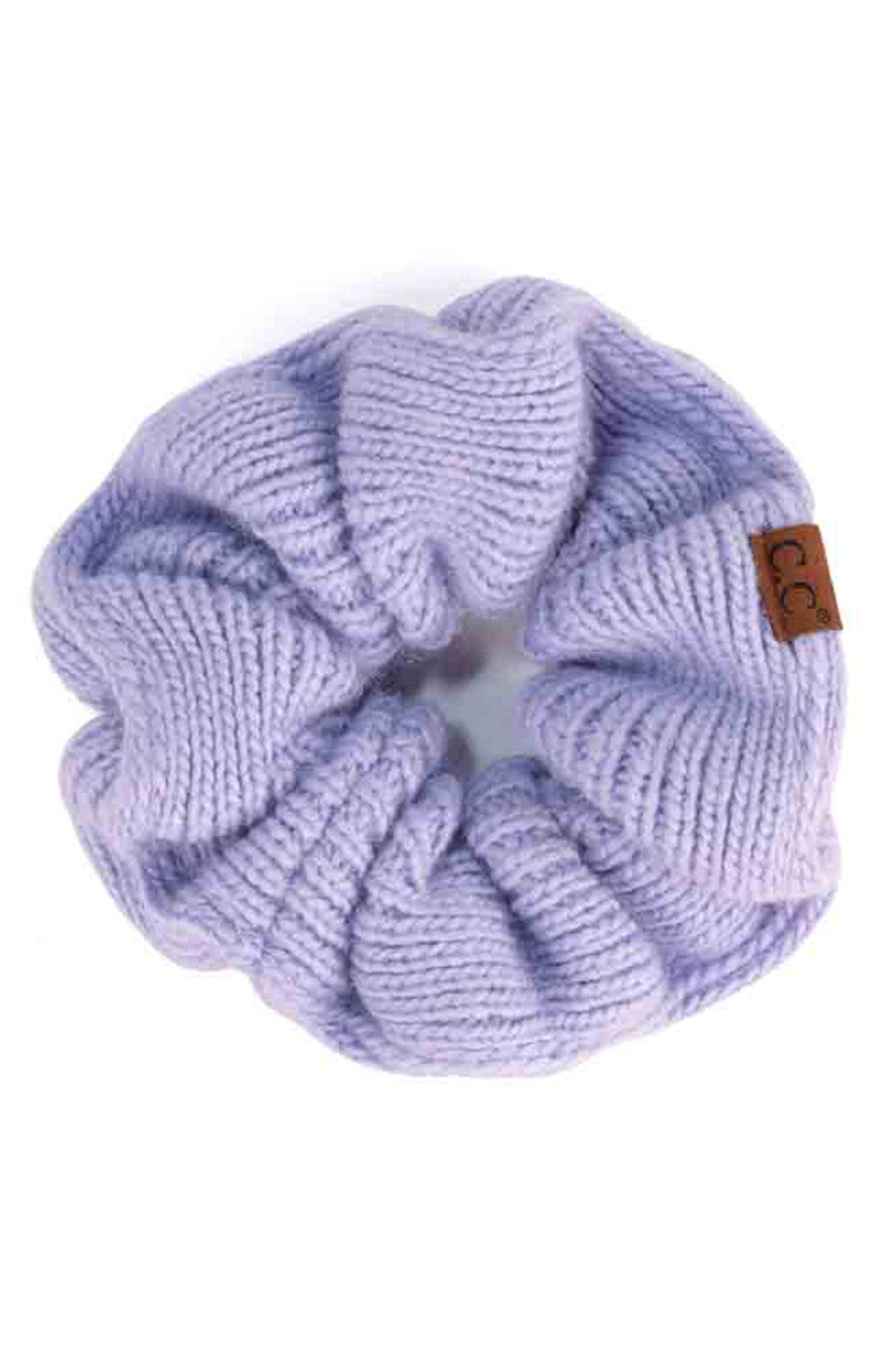 Hydrangea  C.C. Soft Knit Scrunchies provide a stylish and comfortable way to keep your hair in place without causing damage. Made with soft knit material, they are gentle on your hair and perfect for everyday wear. Their scrunchy design also adds a trendy touch to your hairstyle