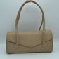Minimalist Structured Shoulder Bag with Envelope Flap - Taupe - Shoulder Bag