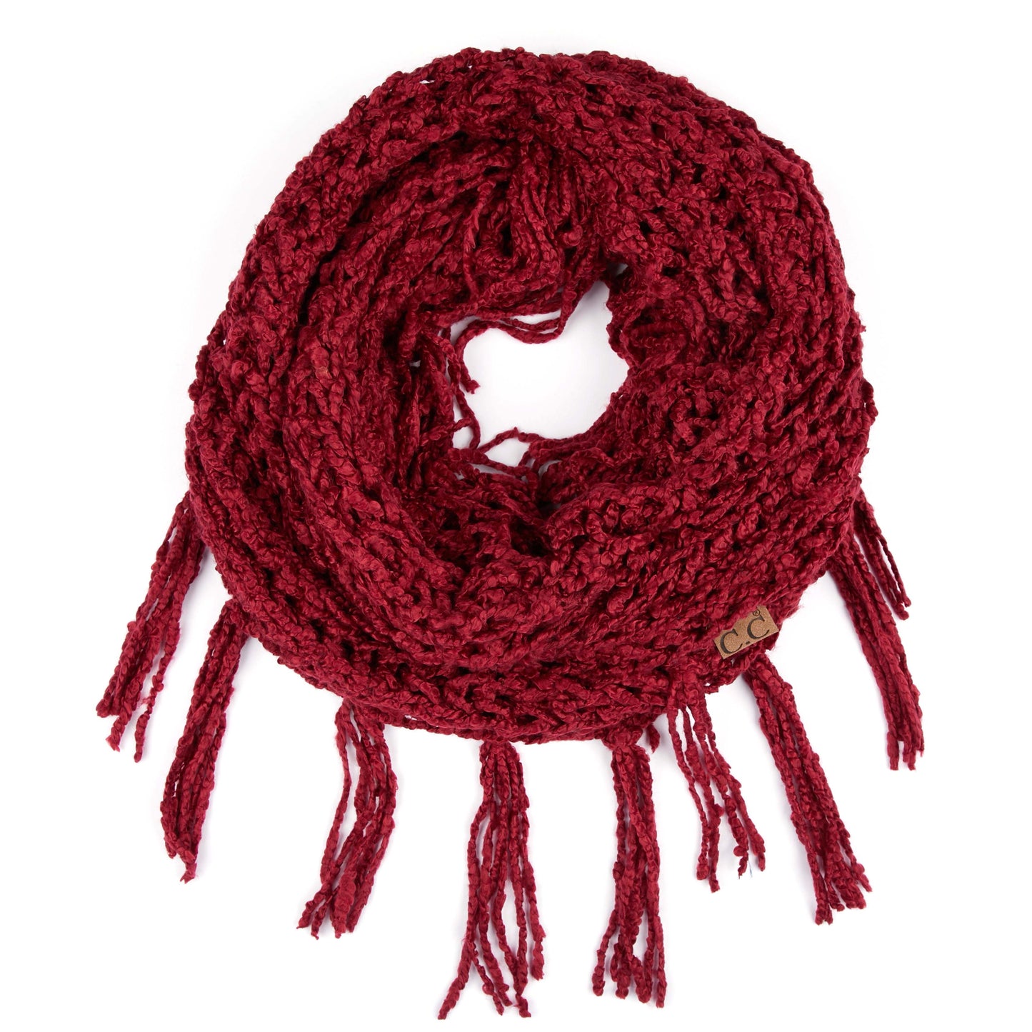 C.C Chenille Infinity Scarf With Tassel