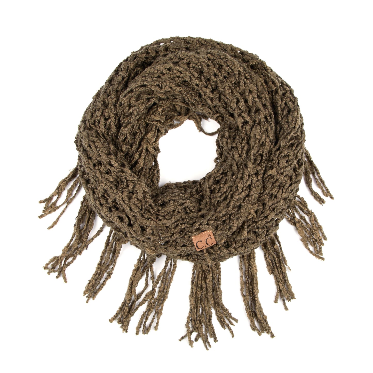 C.C Chenille Infinity Scarf With Tassel