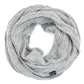 C.C Genuine Ribbed Angora Cable Infinity Scarf
